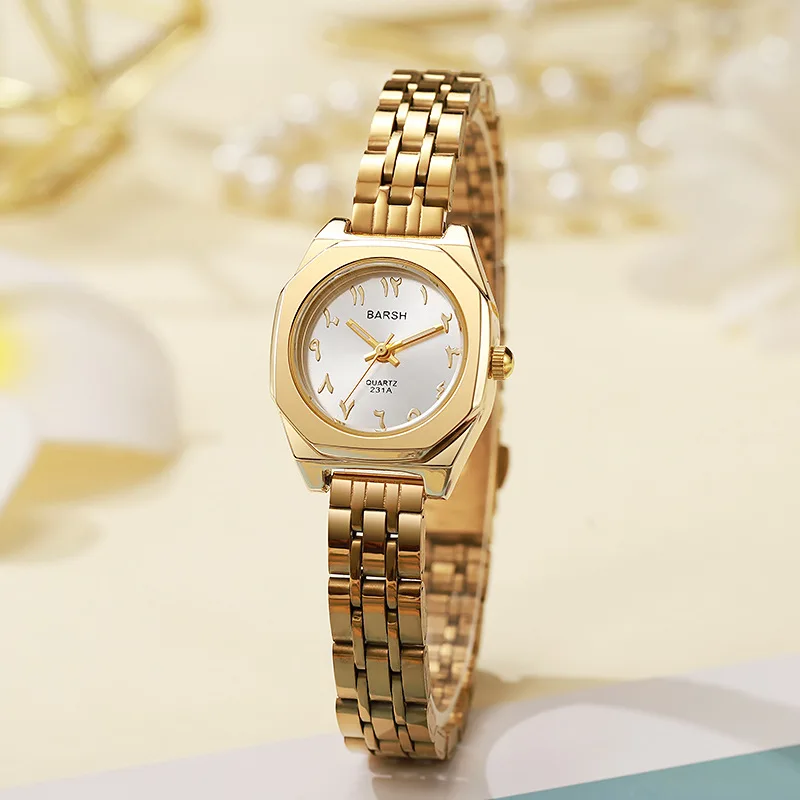Fashion Steel Strip Women's Quartz Watch Luxury Women Watches Versatile Student Gift Gold Watch Wholesale Wristwatches