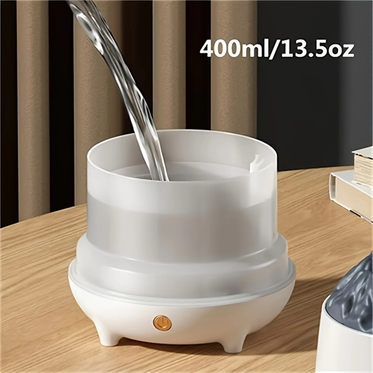 

Креативный увлажнитель вулкана 400 мл с пламенным ночником — идеально подходит для йоги и офиса!