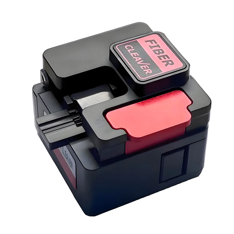 ALLSTRONG Fiber Cleaver TT-FO-GR-37  High Precision Cold and Fusion Connection FTTH Optic Tool Cable Cut Automatic Return Red