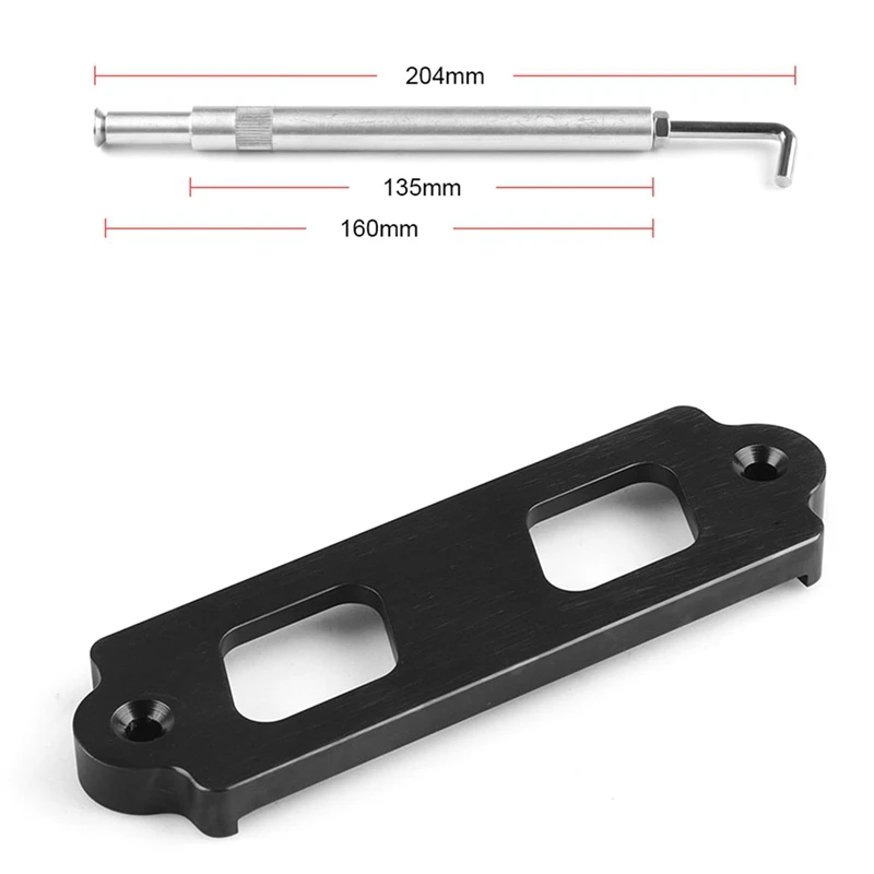 Super Sale Battery Tie Down Kit Hold Down Rod with Stainless Tray Hooks for Honda Civic / CRX S2000 for Acura Integra RSX