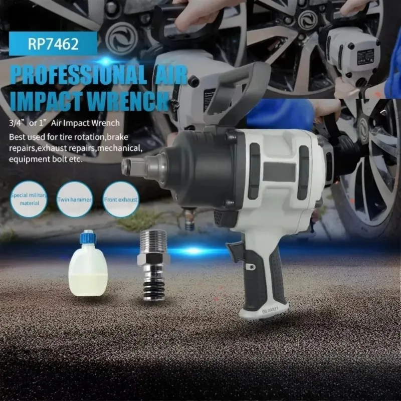 High Torque Pneumatic Wrench Heavy Duty Medium Air Impact Wrench Air Ratchet Auto Repair Pneumatic Tool