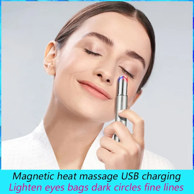 Electric Eyes Beauty Device, Lighten Bags Under The Eyes, Dark Circles, Fine Lines, Magnetic Heat Massage, Eyes Care USB MY-008
