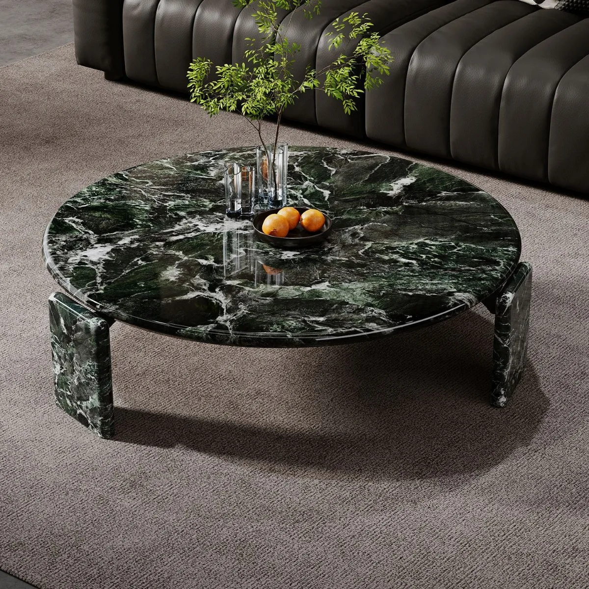 

Комбинированный журнальный столик для гостиной, мраморный журнальный столик для квартиры.