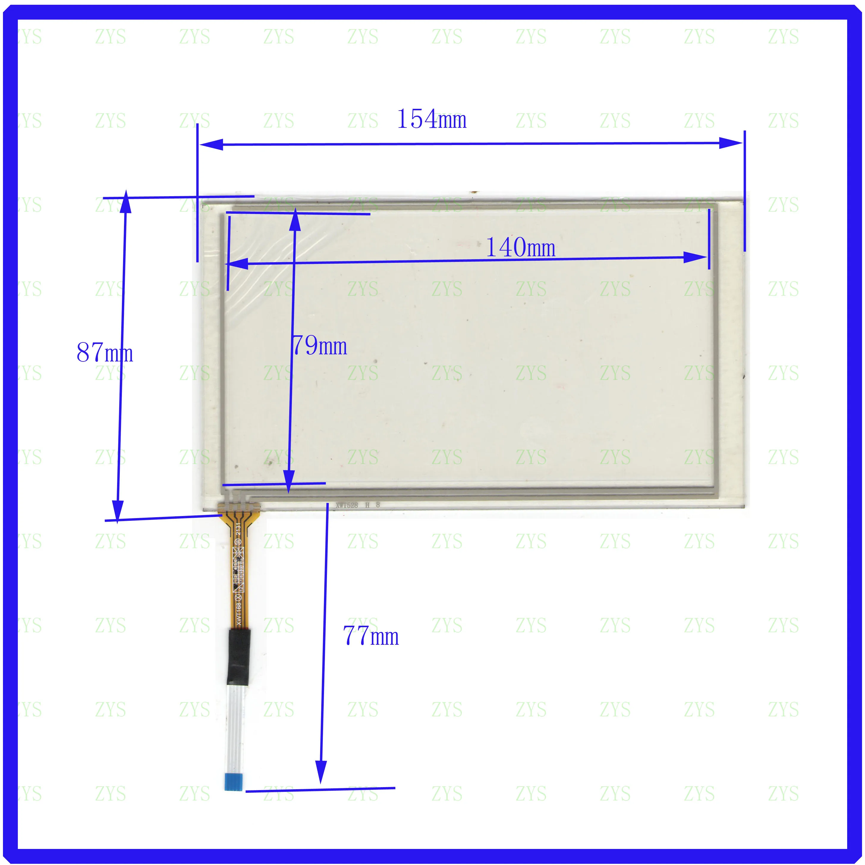 

ZhiYuSun KDT-4058 this is compatible 154*88mm 4 line For Car DVD touch screen panel Sensor glass for carredio