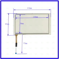 ZhiYuSun KDT-4058 this is compatible 154*88mm 4 line For Car DVD touch screen panel Sensor glass for carredio