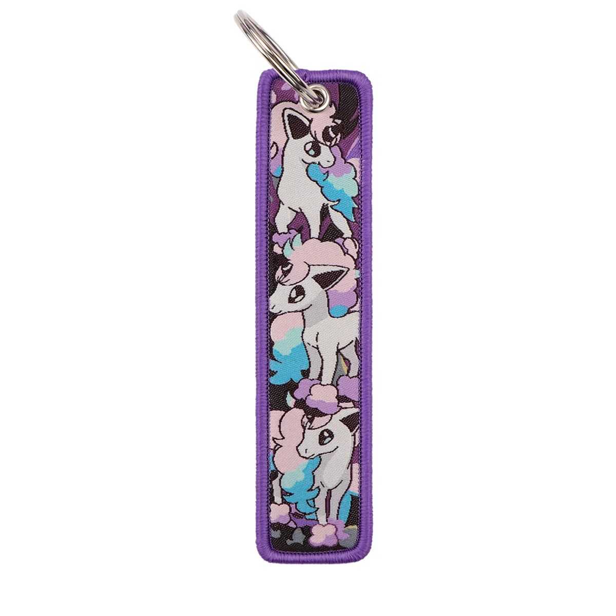 Cute Anime Elf Monster Embroidery Cool Dragon Wolf Key Fobs Backpack Key Tags Motorcycles Keychain Keyrings Accessories Gifts
