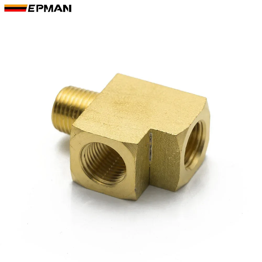 EPMAN Brass Pipe Fitting Barstock Street Tee T 3 Way NPT 1/8