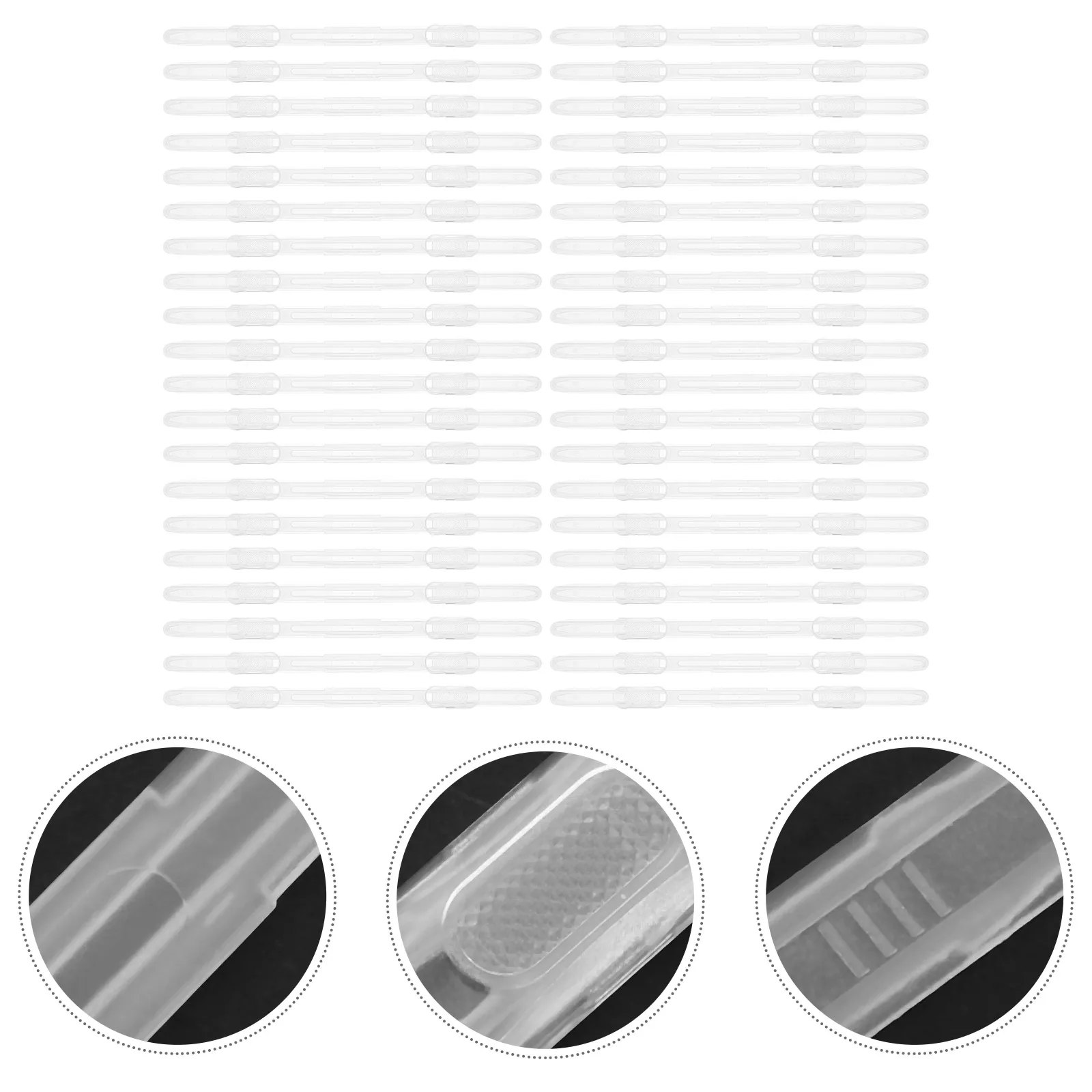 100 قطعة من مشابك مجلد الملفات البلاستيكية، المستندات الآمنة، المواد المستقرة، مكتب المدرسة، استخدام الورق، تنظيم السحابات