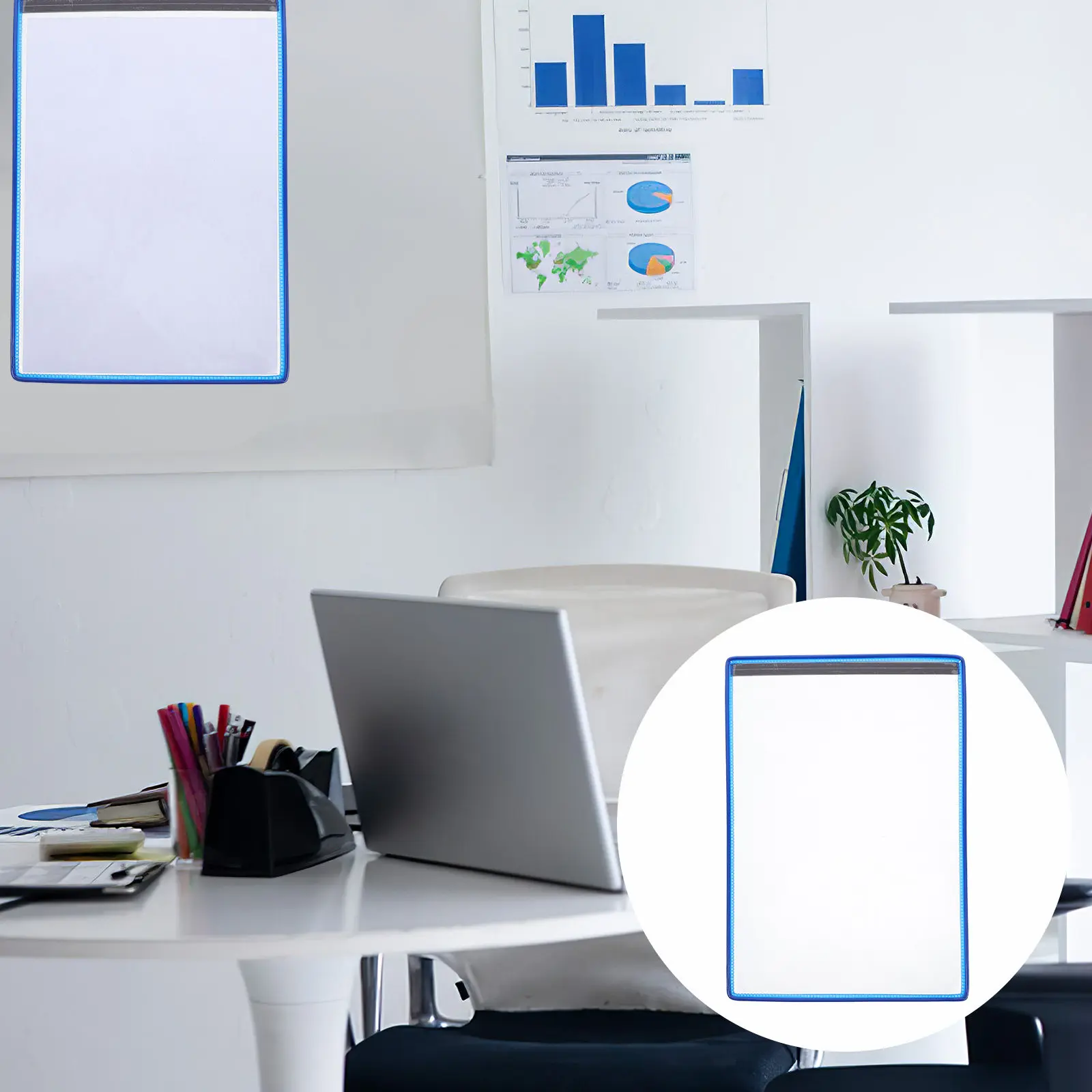 

Магнитные прозрачные пластиковые карманы для сухого стирания, держатели для документов, органайзеры для офиса, дома и школы