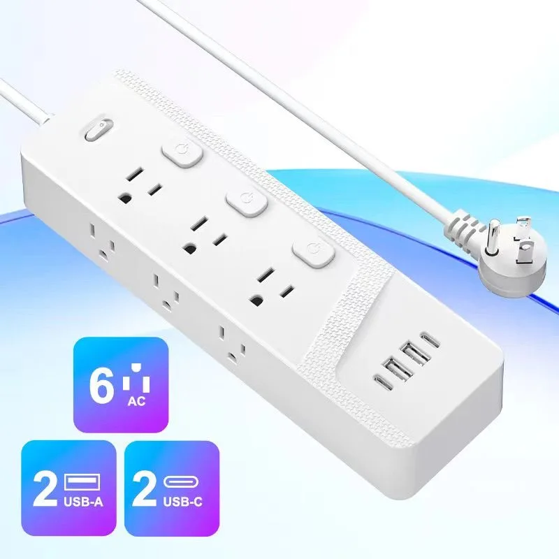 American standard plug adaptor Taiwan Canada United States Mexico power strip USB fast charging socket