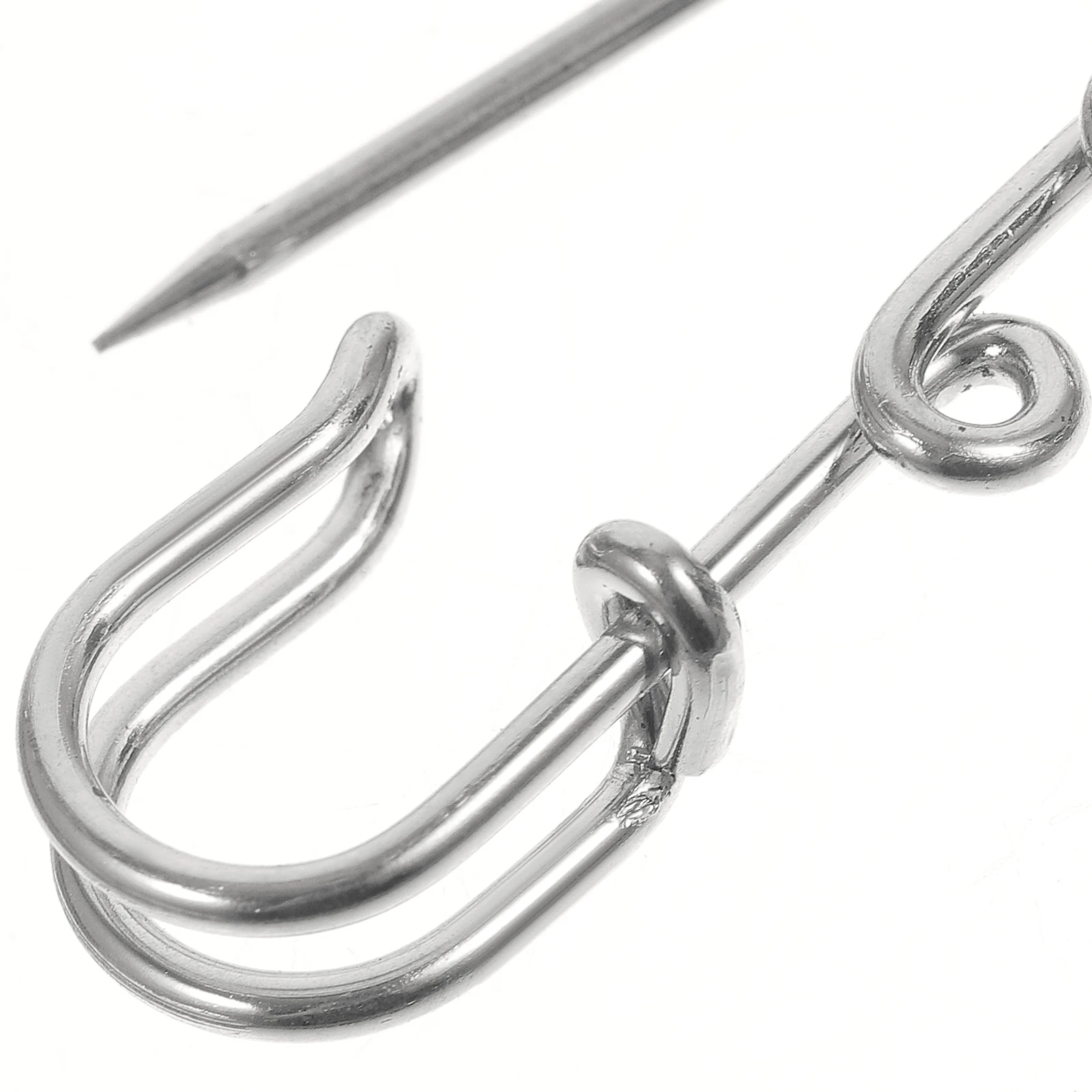 

50Pcs Safety Pins Metal Brooch Findings with Holes DIY Craft Pins for Clothing Blankets Dress Accessories DIY Brooch Safety Pin