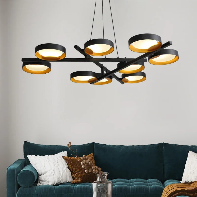 2026 Modern Ring Connecting Lights Led Pendant Lamp For Dining Living Room Center Table Lighting Suspension Design Lusters Lumin