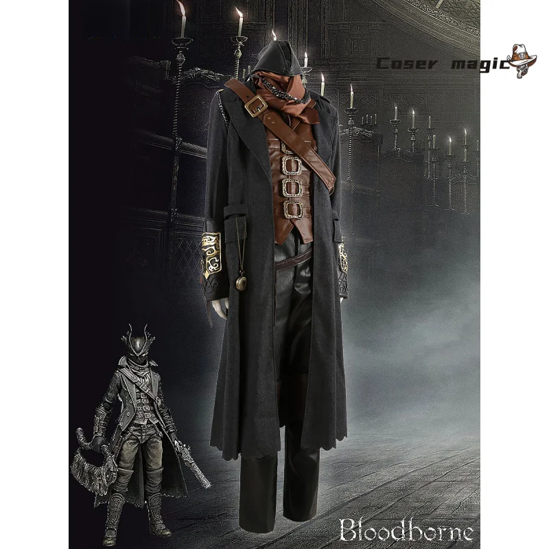 Gehrman ハンターコスプレ衣装ゲーム Bloodborne 制服ハロウィンカーニバルパーティークリスマス演劇役割服服男性のための