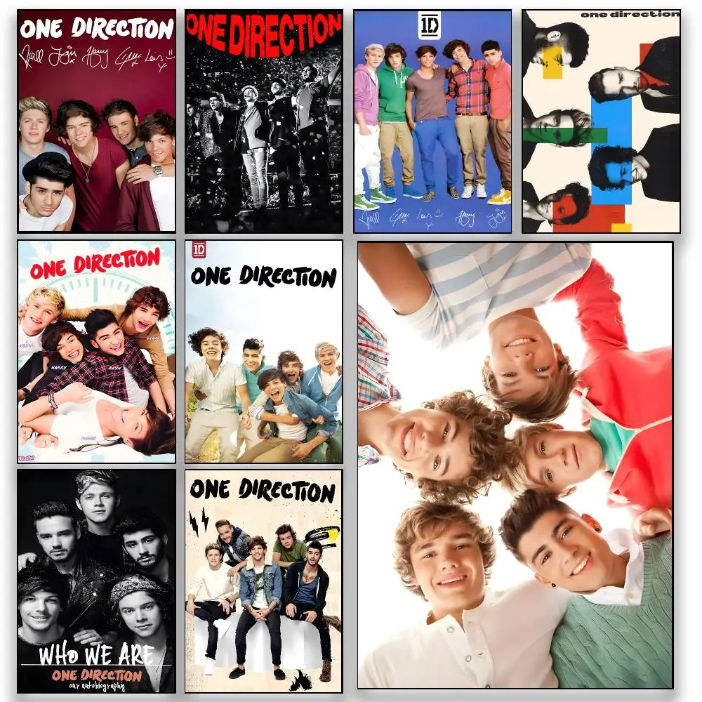 Music O-One Direction British Pop Boy Band Poster HD Wall Decor for Bedroom Living Room Dorm Bar Cafe Office Gift