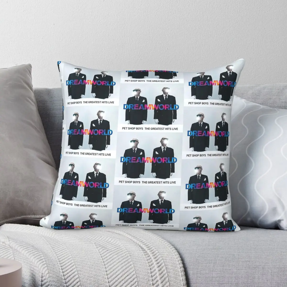 Pet Shop Boys Dreamworld Tour Anyaran Square Pillowcase Polyester Linen Velvet Pattern Zip Decor Pillow Case Room Cushion Cover