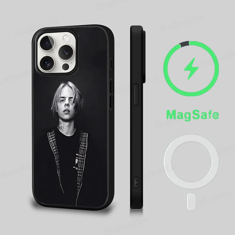 

P-Pharaoh Rapper Phone Case Magnetic Case For IPhone 16 14 13 12 11 15 Pro Max Plus For Magsafe Wireless Charge Cover