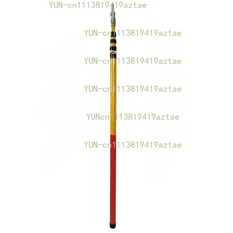 Triangle Fiberglass High Voltage Telescopic Hot Stick Operating Rod for Electric Power（1pcs）