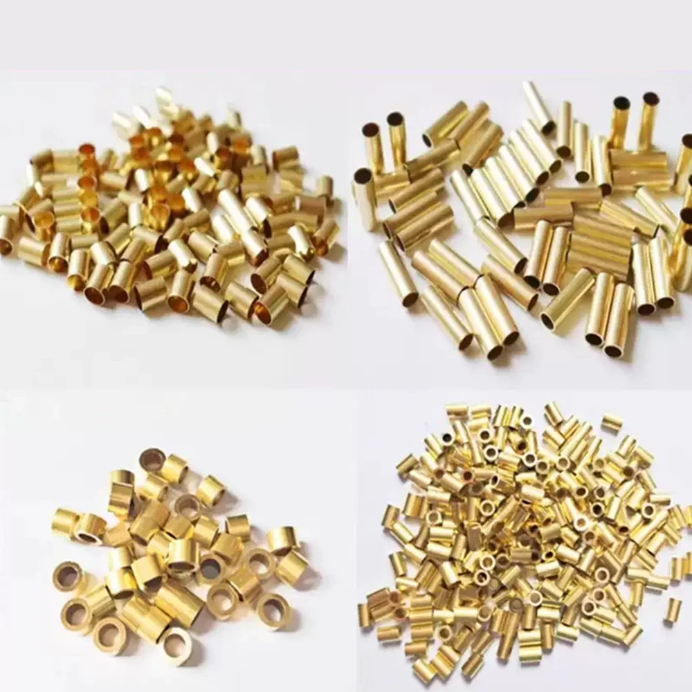 1Pcs H62 Brass Tube OD 6mm~12mm Different Wall Thickness 0.2-3mm Capillary Hollow Brass Rod Cutting DIY Length 200/500mm