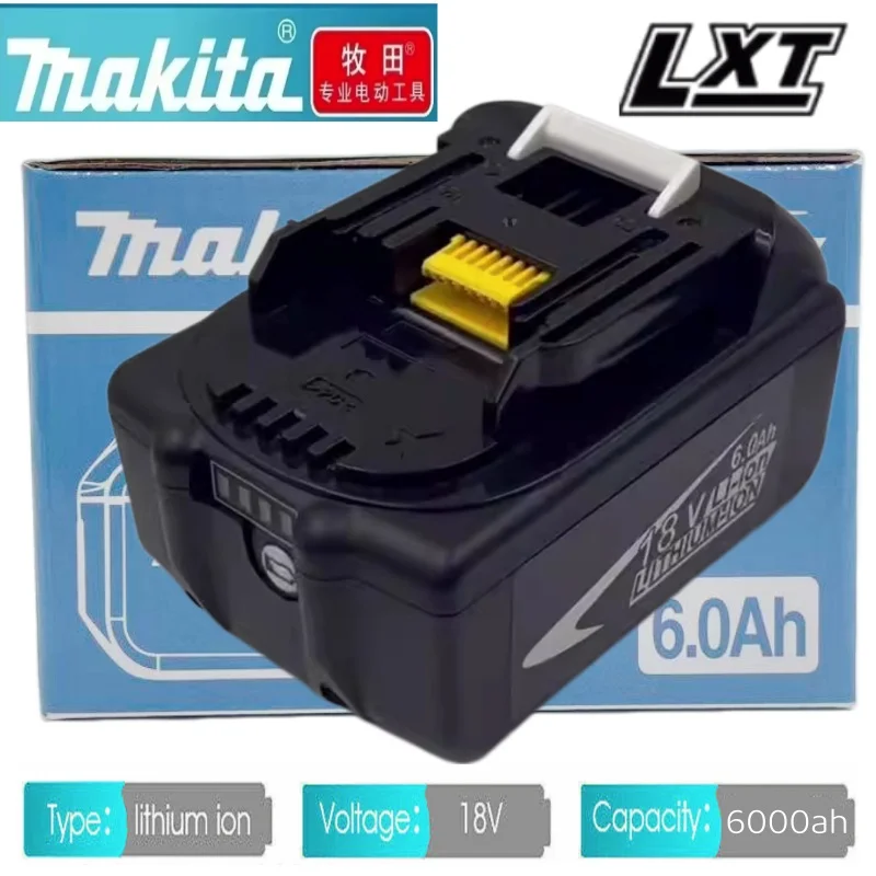 

Original Makita 6.0AH LXT 18V BL1860 Lithium-Ion Battery High Capacity with Power Indicator for Makita Cordless Power Tools