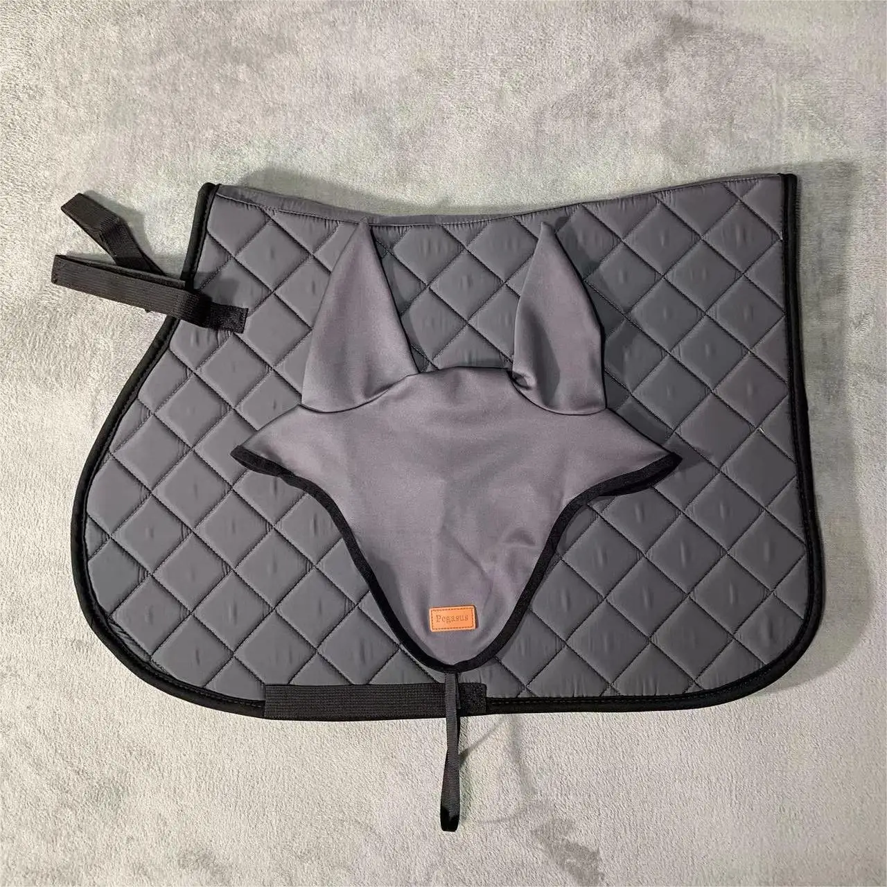 طقم وسادة سرج الخيل على الطراز الإنجليزي، معدات الخيول، وسادة امتصاص العرق، غطاء للأذن، مستلزمات الفروسية TNS لركوب الخيل