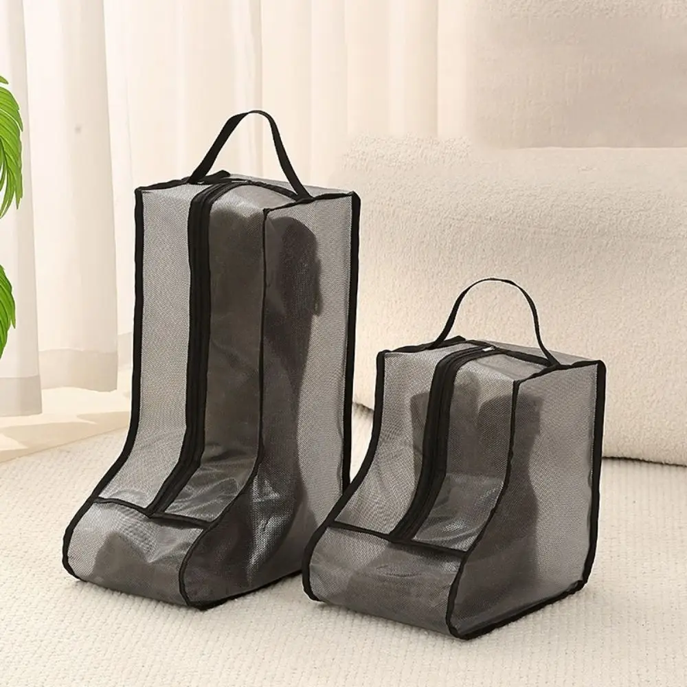 

2 шт., прозрачная сумка для хранения ботинок, пылезащитные складные ботинки, защитные сумки с ручкой, водонепроницаемые сумки для хранения обуви, уличные сумки