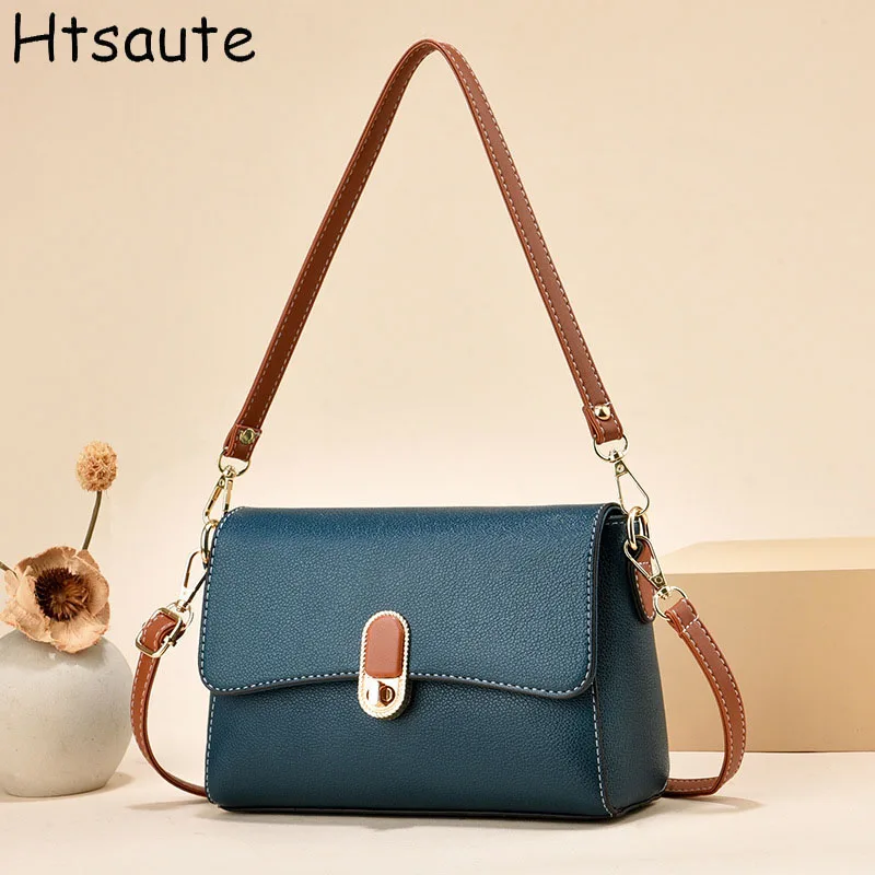 

Vintage Women Crossbody Bag PU Leather Small Handbags Purses Retro Brand Designer Messenger Bags Female Clutch Tote Bag