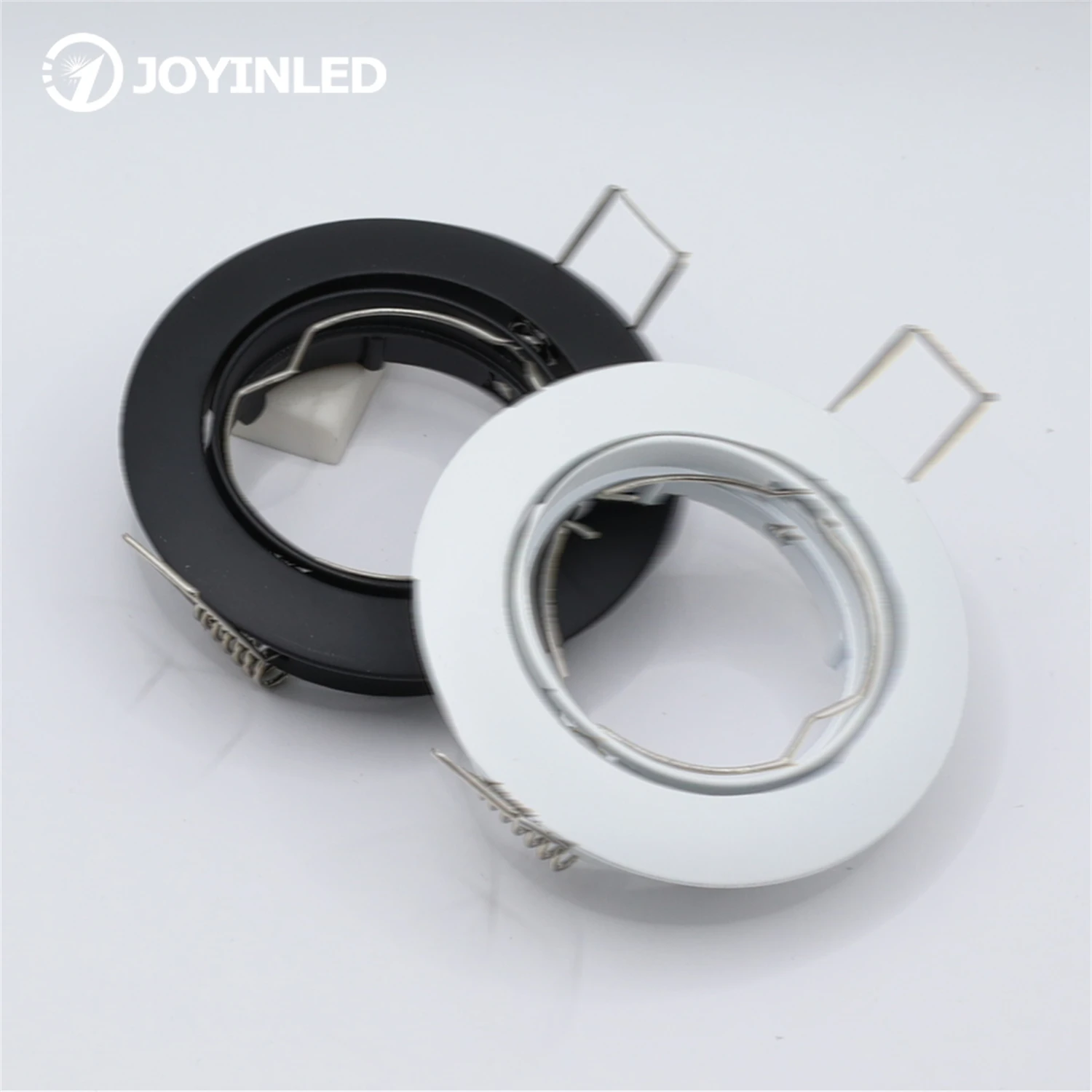 Recessed Downlight Round Fitting Adjustable Light Bracket Nickel Black Aluminum Cut Out 70mm Fixture Frame