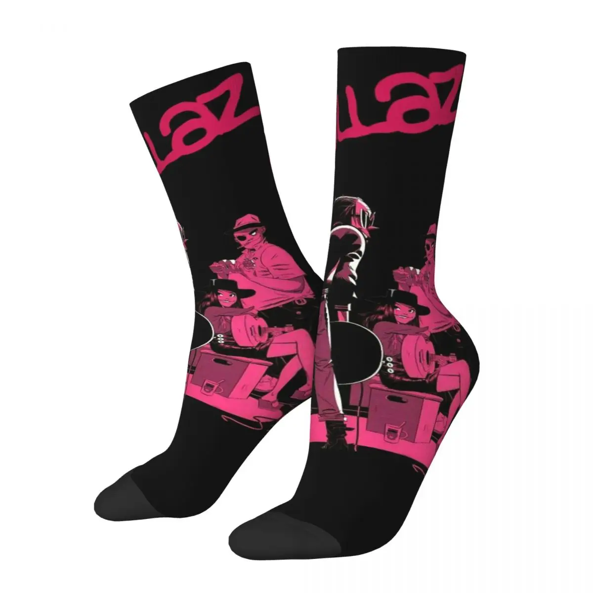 Cool Music Band Gorillaz Skateboard Men and Women printing Socks,Leisure Applicable throughout the year Dressing Gift