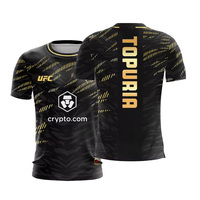 2025 UFC Boxing Men's Sportswear Breathable Short Sleeve