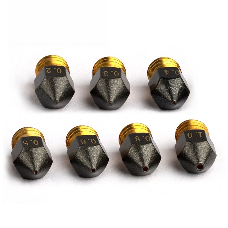 

3D printer accessories MK8 Teflon coated brass nozzle non-stick head anti-drawing extrusion head nozzle