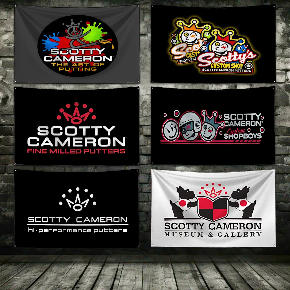 60x90cm Scottys Camerons Flag Polyester Digital Printing Banner for Garage Wall Art Out Door Decoration