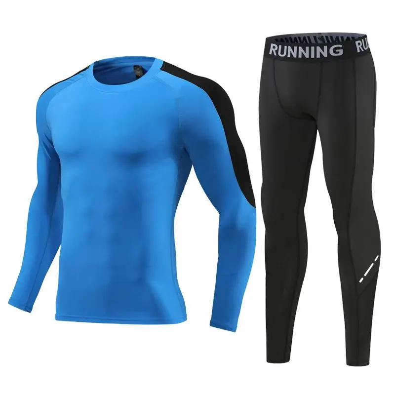 بدلة رياضية شتوية للأطفال ملابس داخلية حرارية سريعة الجفاف للأولاد ملابس رياضية مضغوطة للجري ملابس رياضية ممتصة للعرق #4