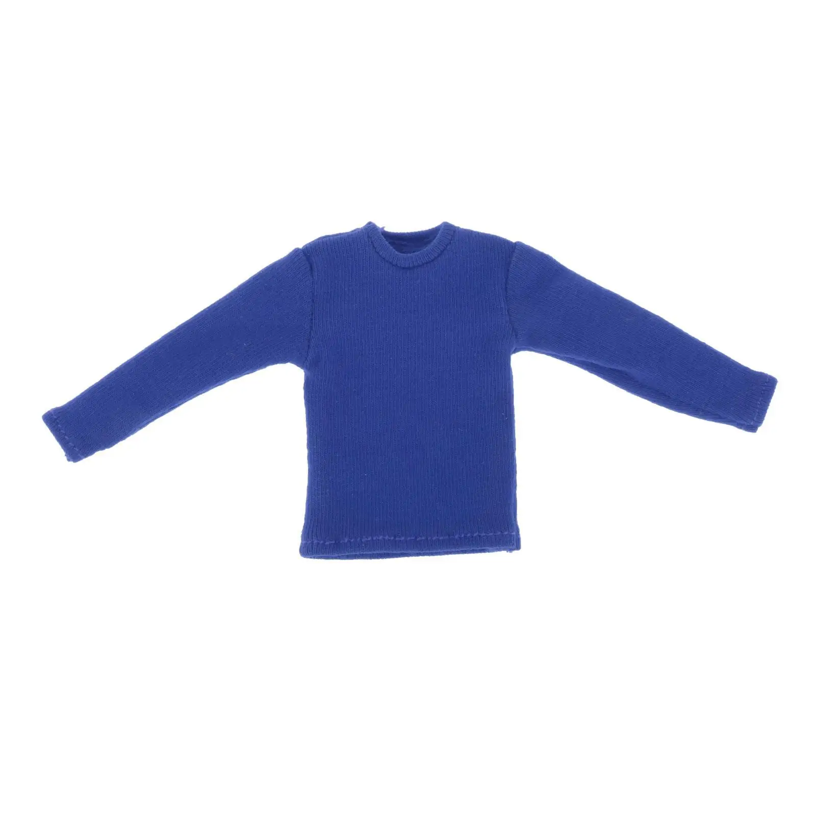 1/12 Scale Miniature Long Sleeve T Shirt for 6'' Soldier Figures BJD Doll