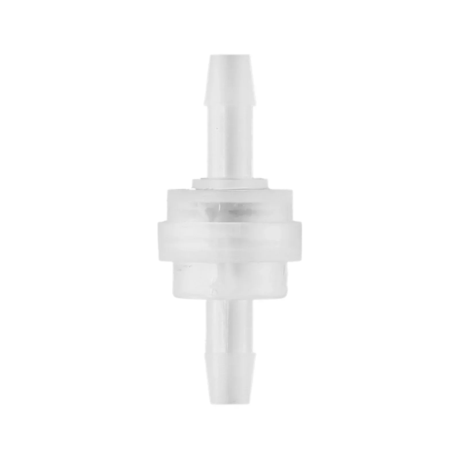 Mantenha seu combustível em linha com esta válvula de retenção transparente, compatível com diferentes tamanhos de mangueira de 3 mm a 12 mm