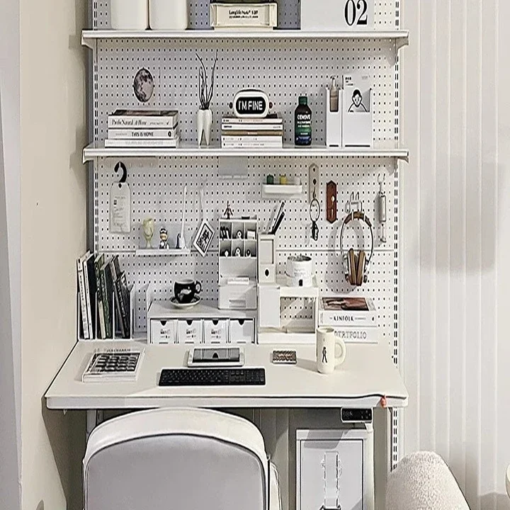 Hardware hole board bookshelf girl table bookcase vertical floor display storage