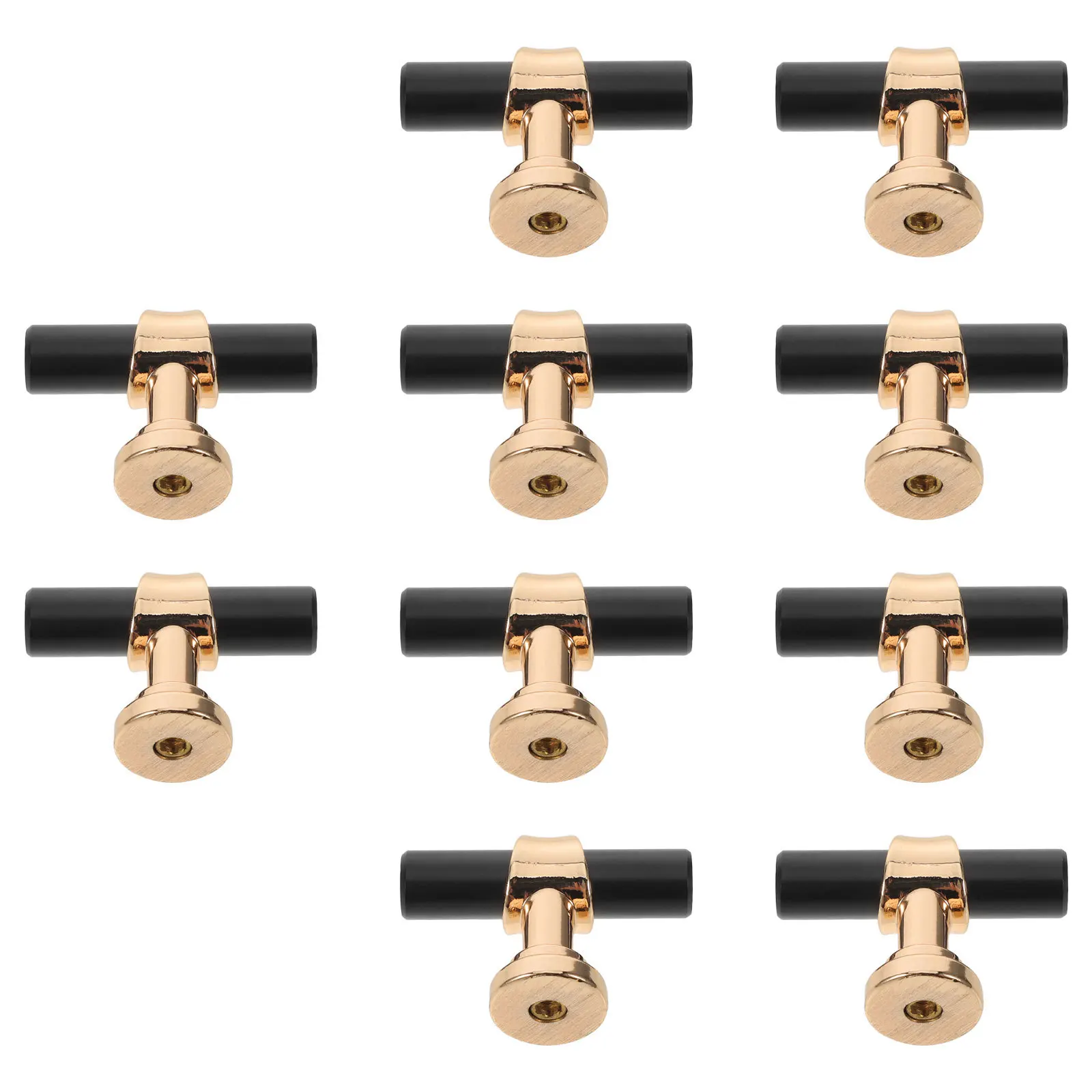

10Pcs Modern Knurled Black Alloy Cabinet Handles Small Knobs Single Hole Kitchen Drawer Pulls Bedroom Wardrobe Hardware