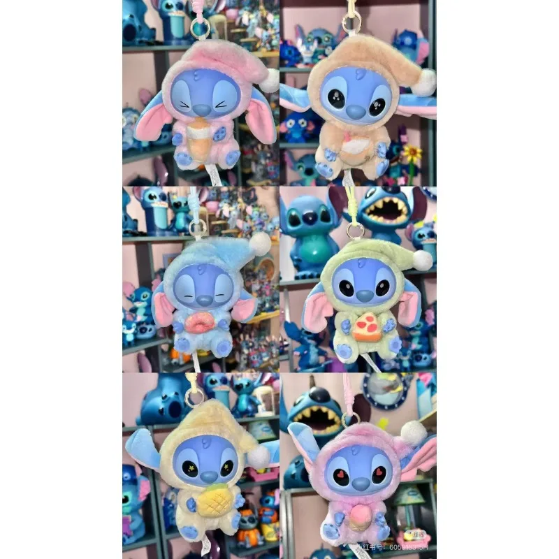 Mooie collectie Stitch Sleepy Donut Blind Box Mooie pluche pop speelgoed handige tas decoratie sleutelhanger voor een cadeau met het feestje