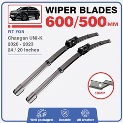 Front Wiper Blades Set For Changan UNIK UNI-K UNI K 2020 2021 2022 2023 Windshield Brushes Windscreen Window Accessories Cover