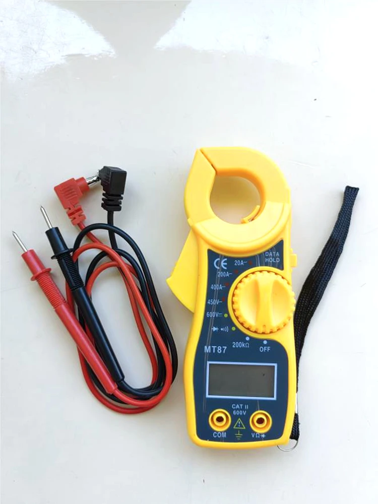 MT87 Digital Clamp Meter Multimeter Voltage Current Capacitance Tester Volt Ampere ohm Meter 400a 600v 200k ohm