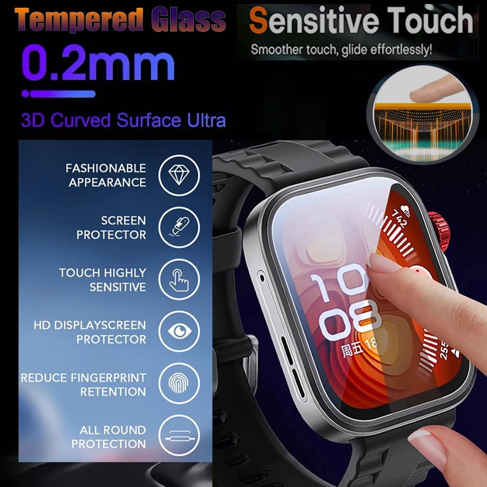 واقي من الزجاج المقسى لساعة Huawei Watch Fit 4 Pro ملحقات واقي شاشة لساعة Huawei Watch Fit4 Pro Glass