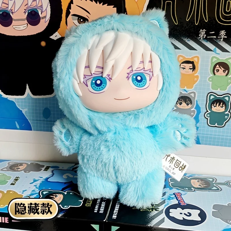 جديد Kawaii Jujutsu Kaisen 2 القط الأذن بلوشي سلسلة أعمى صندوق مخفي صندوق غامض أنيمي لعبة غرفة الديكور جمع مهرجان هدية