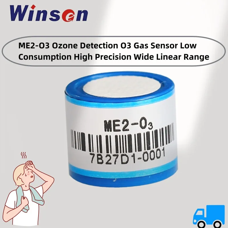 2pcs Winsen ME2-O3 Ozone Detection O3 Gas Sensor Low Consumption High Precision Wide Linear Range Good Anti-interference Ability