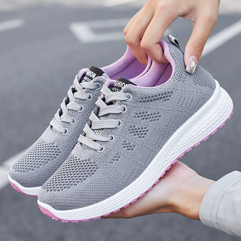 Chaussures de Course Respirantes et Confortables pour Femme, Baskets de dehors Simples et Décontractées, Nouvelle Mode d'Été 2024