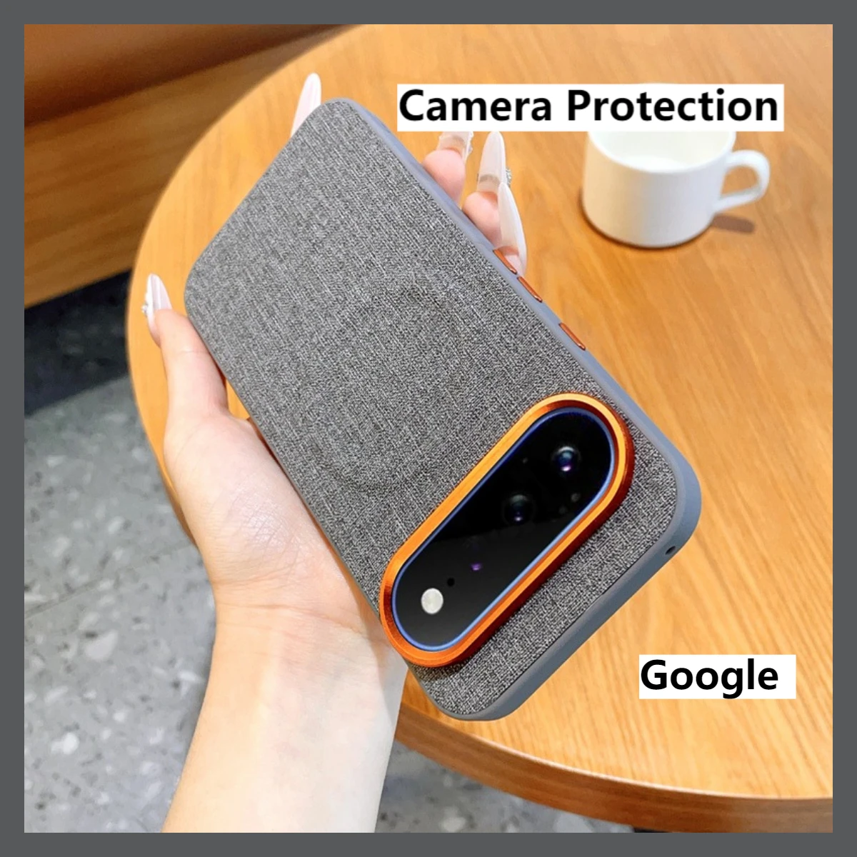 Case For Google Pixel 11 11 Pro XL Magnetic ELVEV Premium Fabric Cloth Hard PC Anti-fingerprint Camera Protection Cover