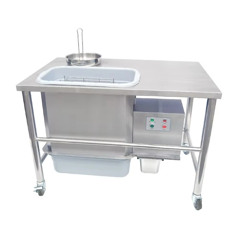

Stainless Steel Electric Table Bread Automatic Commercial Chicken Breading Table