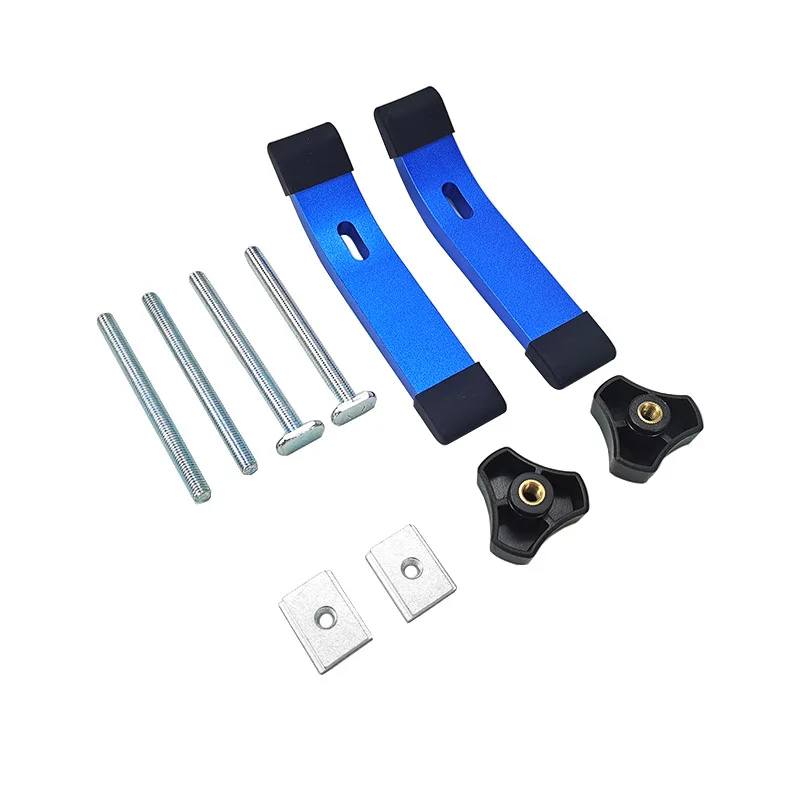 1-2 Pack T-track ค้างไว้ Clamps งานไม้ T Track CNC Router Clamp สําหรับประเภท 19/30/45 Track