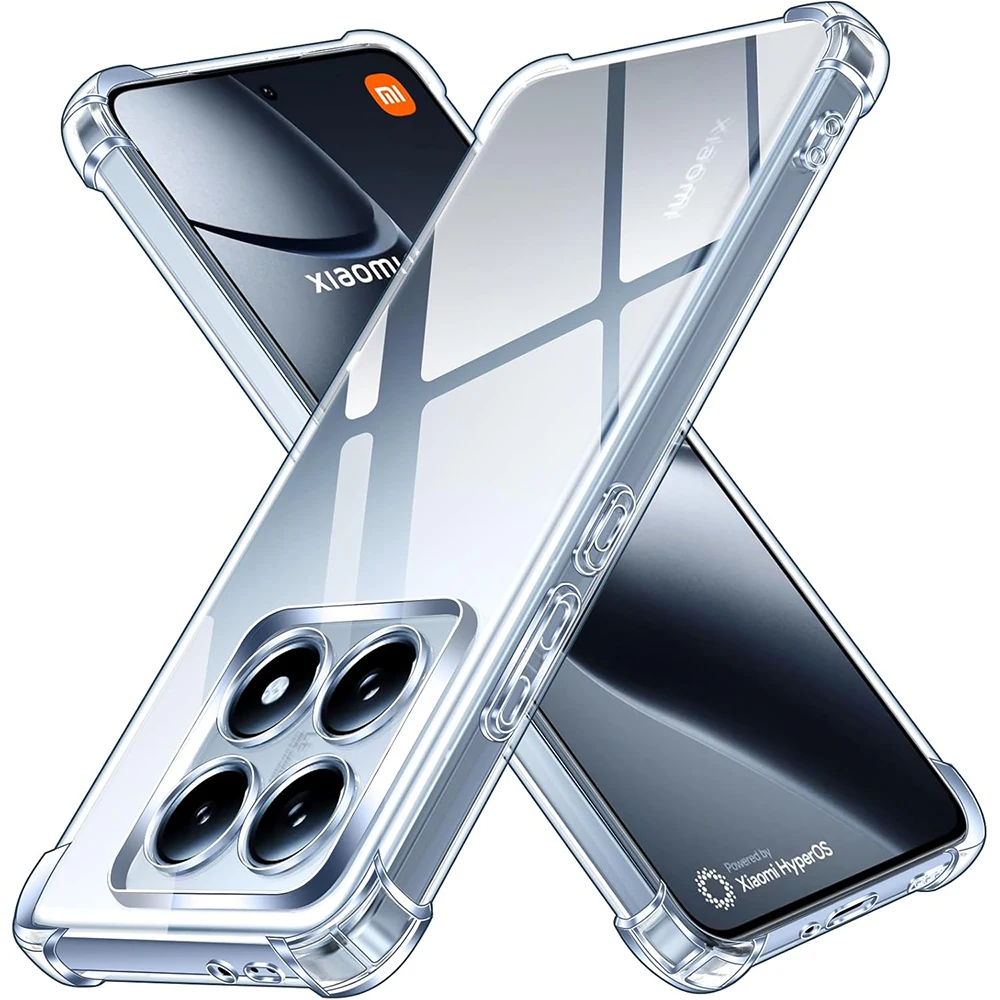 Klare, stoßfeste Hülle für Xiaomi Xiaomi Mi 15S 15 14 14T 13 13T 12 12X 12T 12S 11 11T Pro Lite 5G Ultra Thin Clear Cover