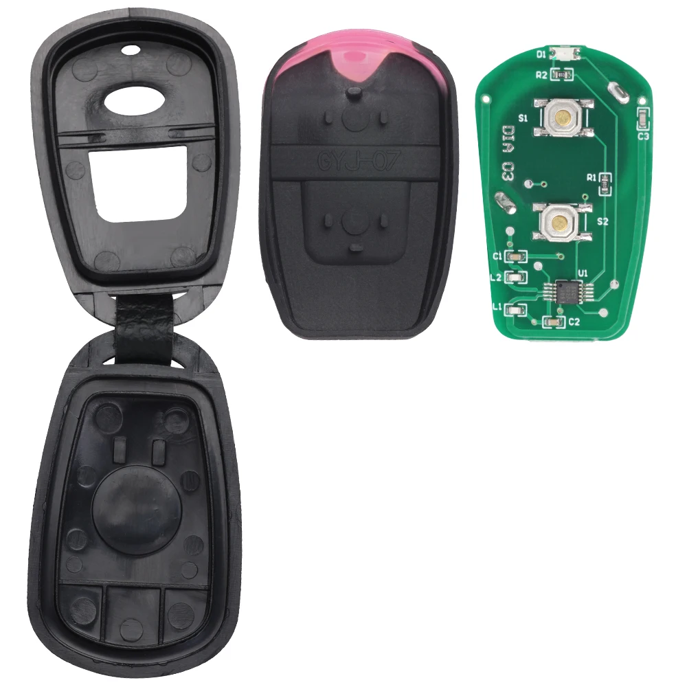 DIYKEY OSLOKA-510T 315MHz/433MHz Remote Key Fob 2 Button for Hyundai Elantra XD Matrix Santa Fe SM for KIA Magentis Optima GD