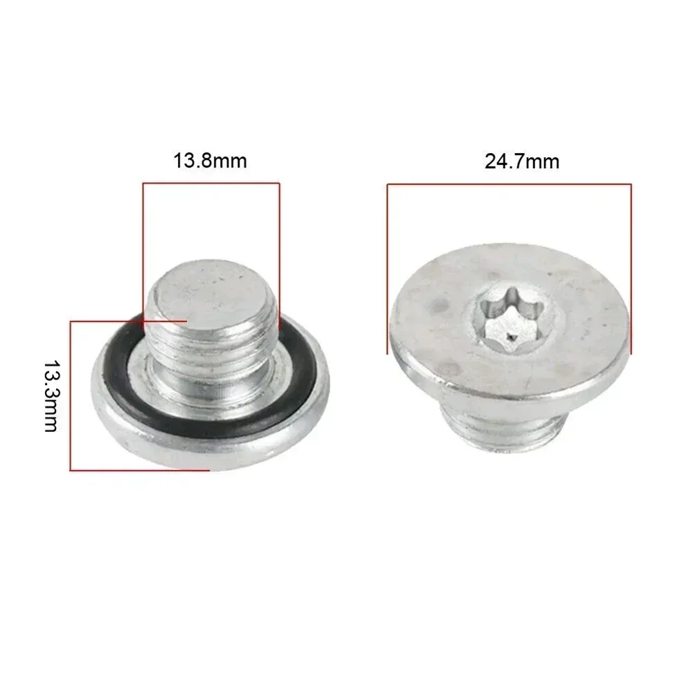 High Quality Car Accessories Oil Drain Plug Oil Pans Silver Tone 0.55\