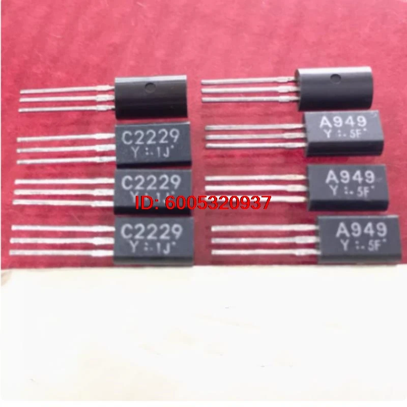 5pairs/lot A949 C2229 2SA949 2SC2229 Brand New Original Genuine Audio Amplifier Pairing Tube TO-92